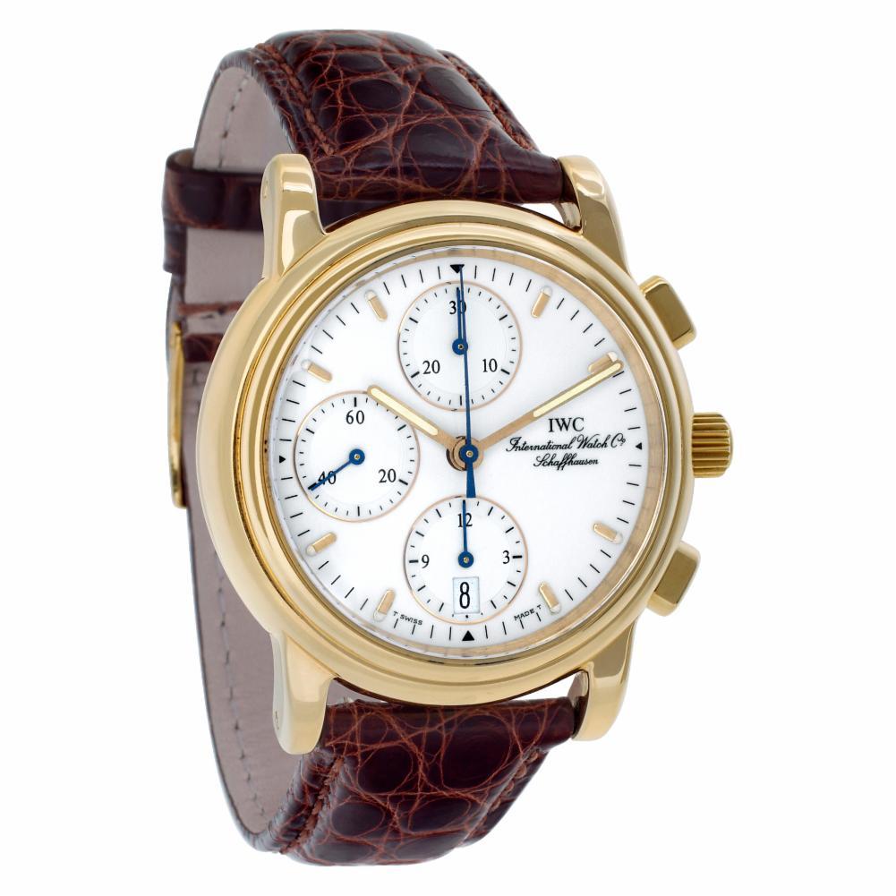 IWC Portofino iw3703 18 Karat White Dial Automatic Watch In Excellent Condition For Sale In Miami, FL