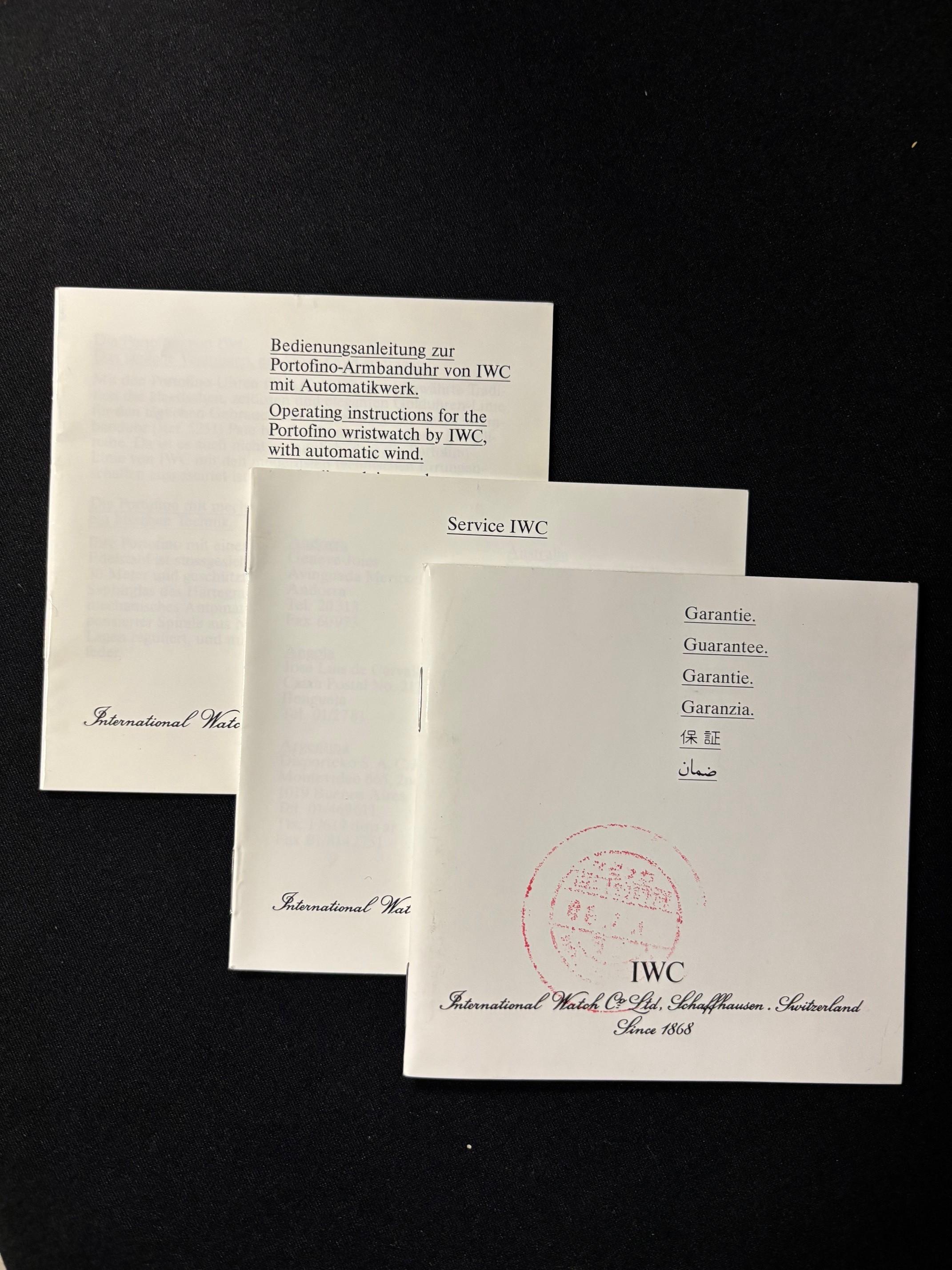 Reloj de cuarzo de acero inoxidable IWC PORTOFINO para señora, Ref. IW4531 - Documentos originales en venta 4