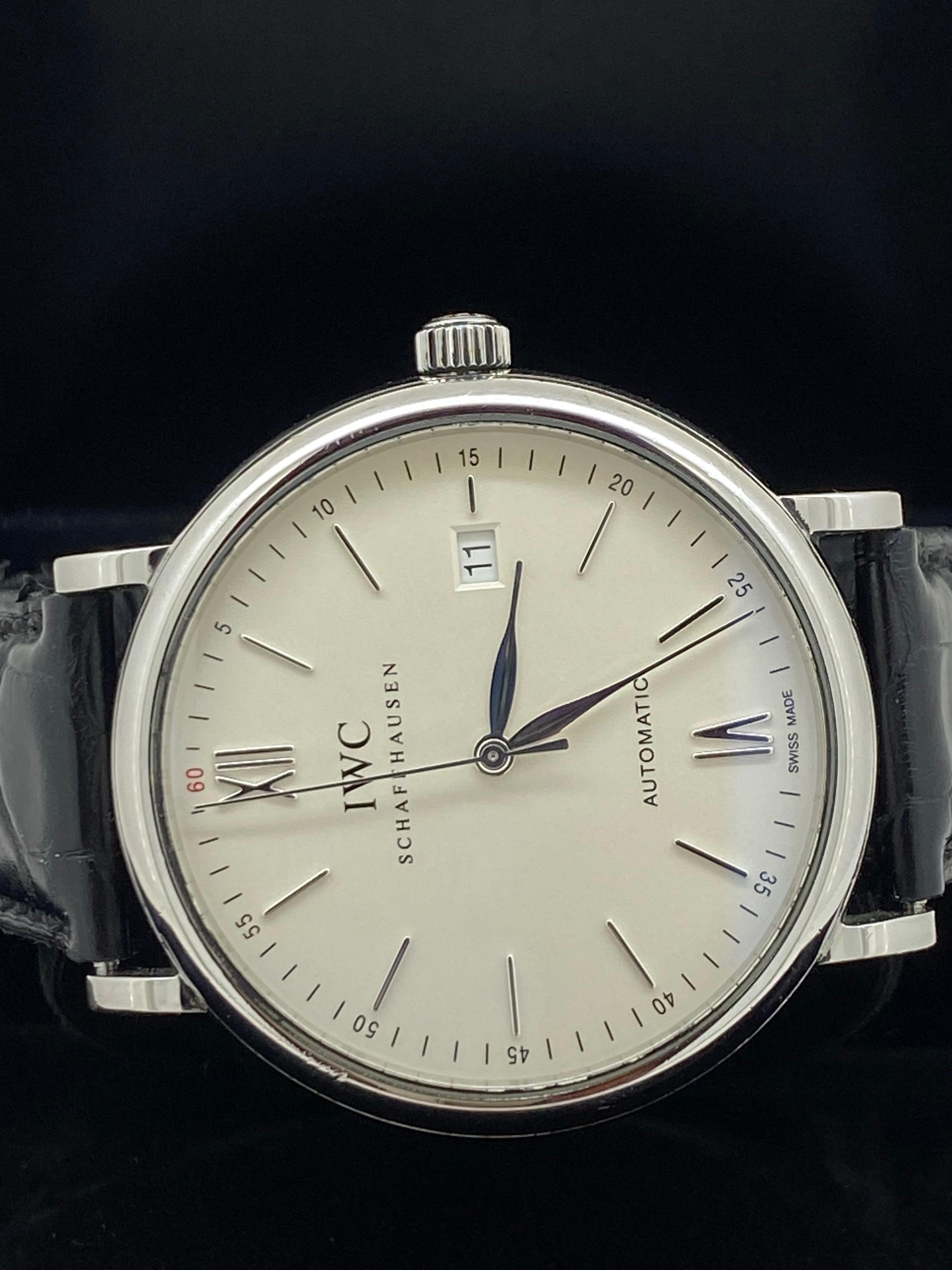 IWC Portofino ref IW3565 01 S/Steel 40mm Automatic Mens' Watch w Date, c2020. 1