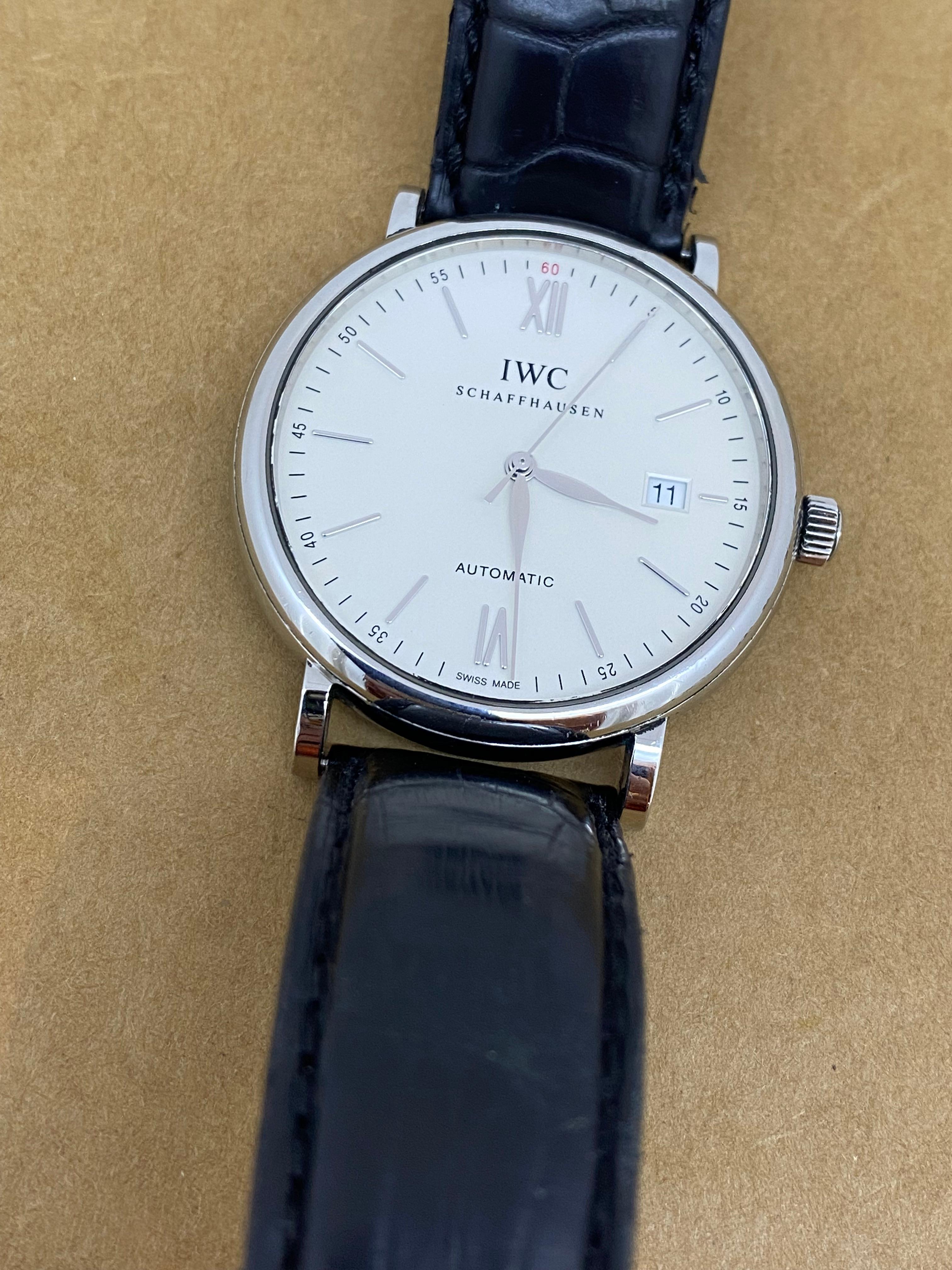 IWC Portofino ref IW3565 01 S/Steel 40mm Automatic Mens' Watch w Date, c2020. 4