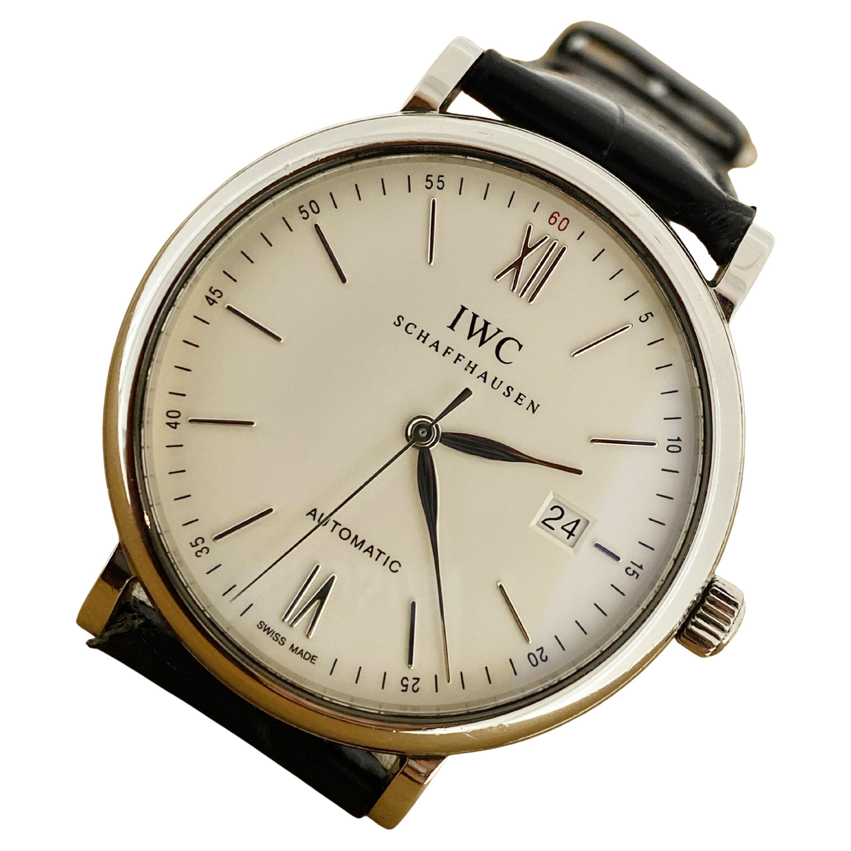 IWC Portofino ref IW3565 01 S/Steel 40mm Automatic Mens' Watch w Date, c2020.