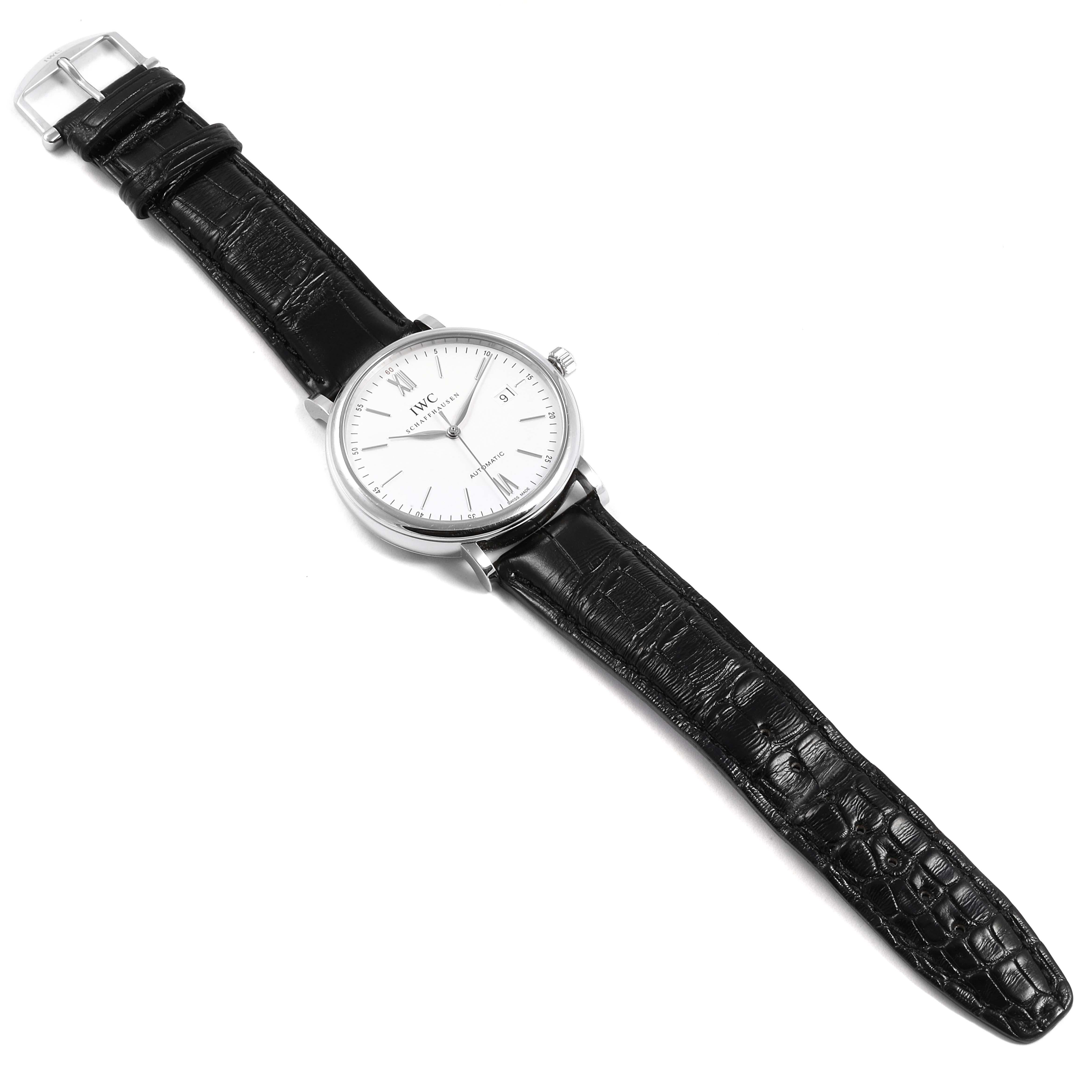 IWC Portofino Silver Dial Automatic Steel Men's Watch IW356501 For Sale 2