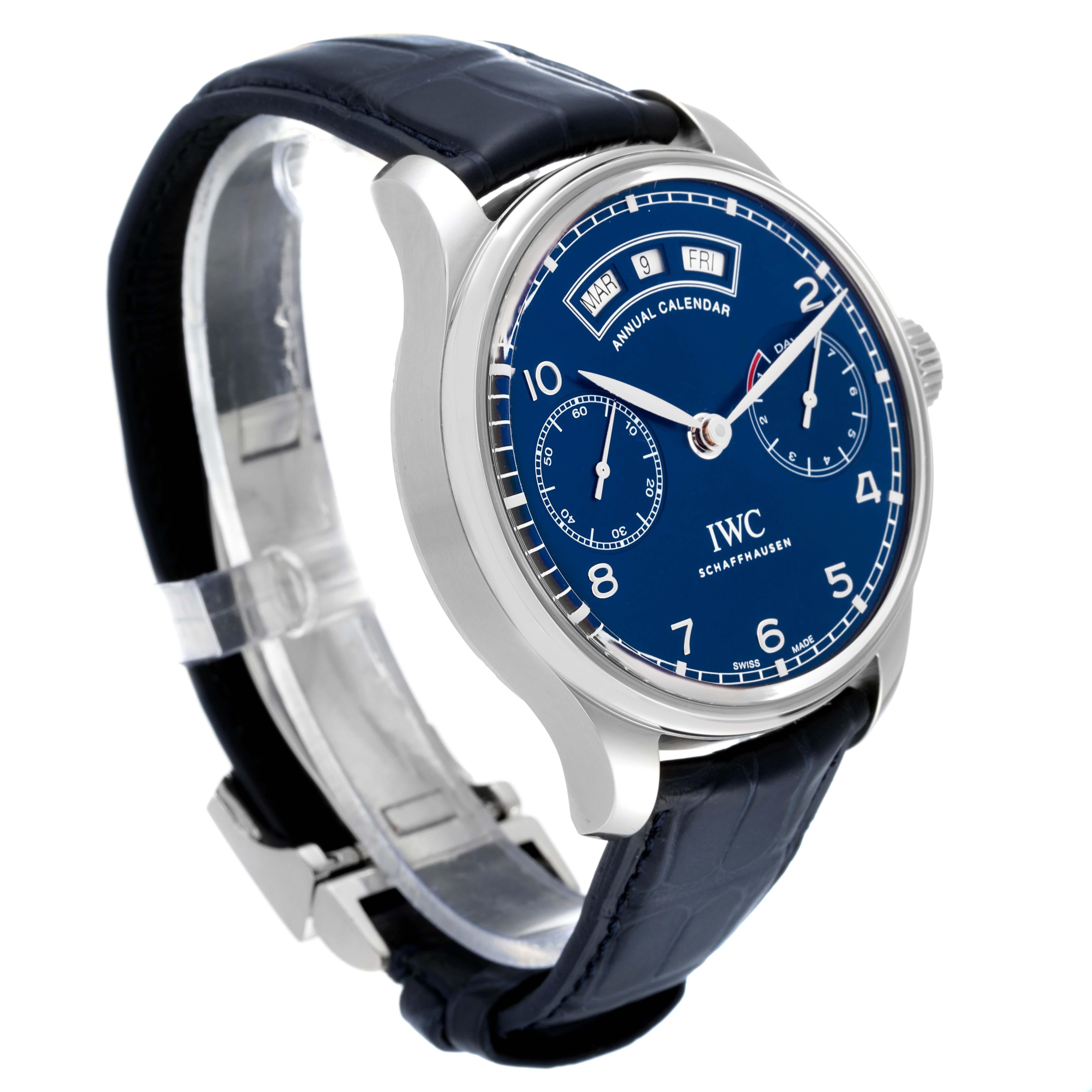 iwc portugieser blue dial