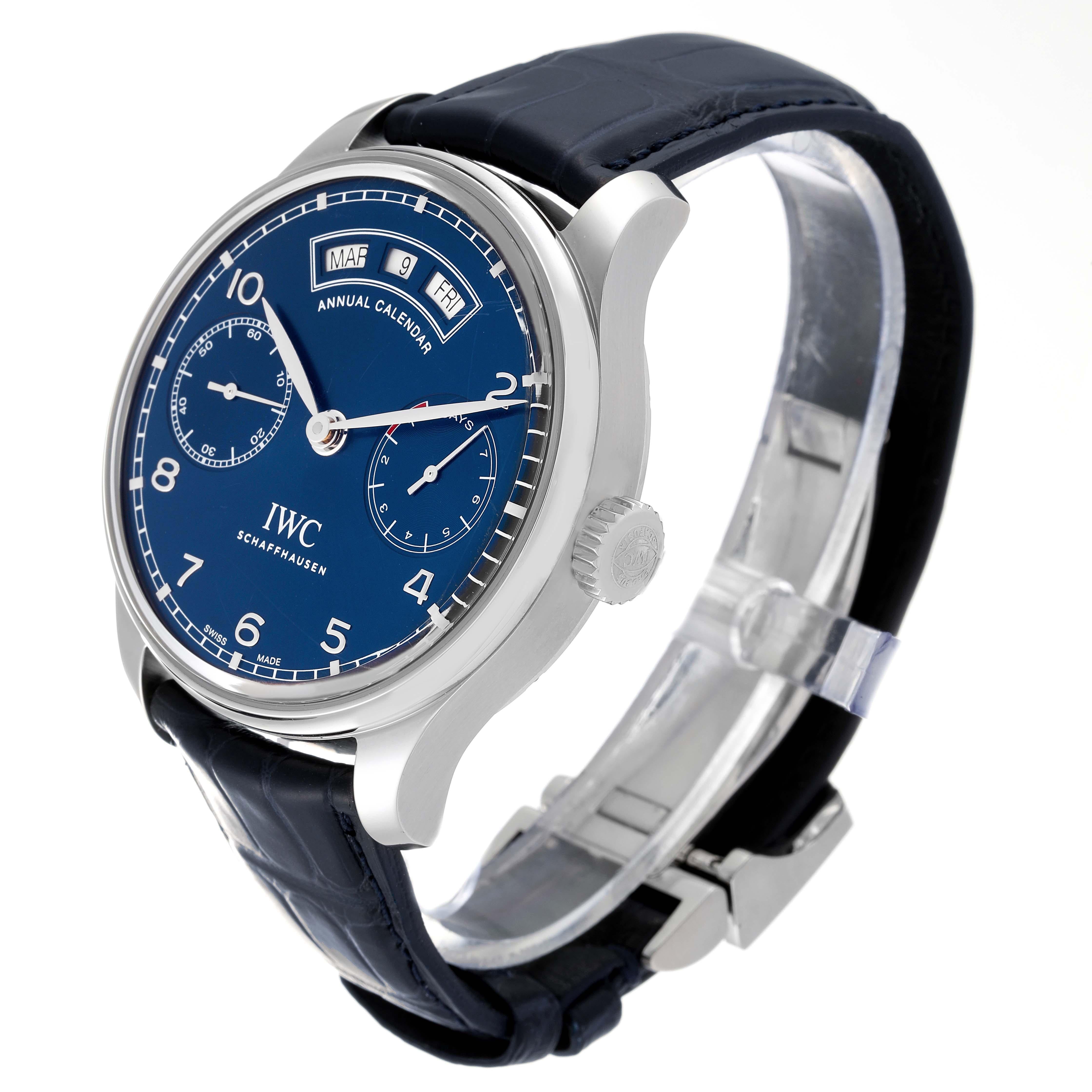 iwc portugieser perpetual calendar blue