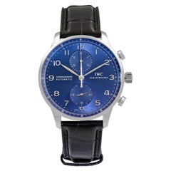 IWC Portugieser Classic Steel Blue Dial Automatic Men's Watch IW371491