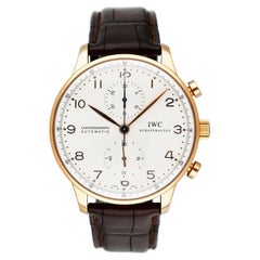 IWC Portugieser IW371611 18K Yellow Gold Mens Watch Box Papers