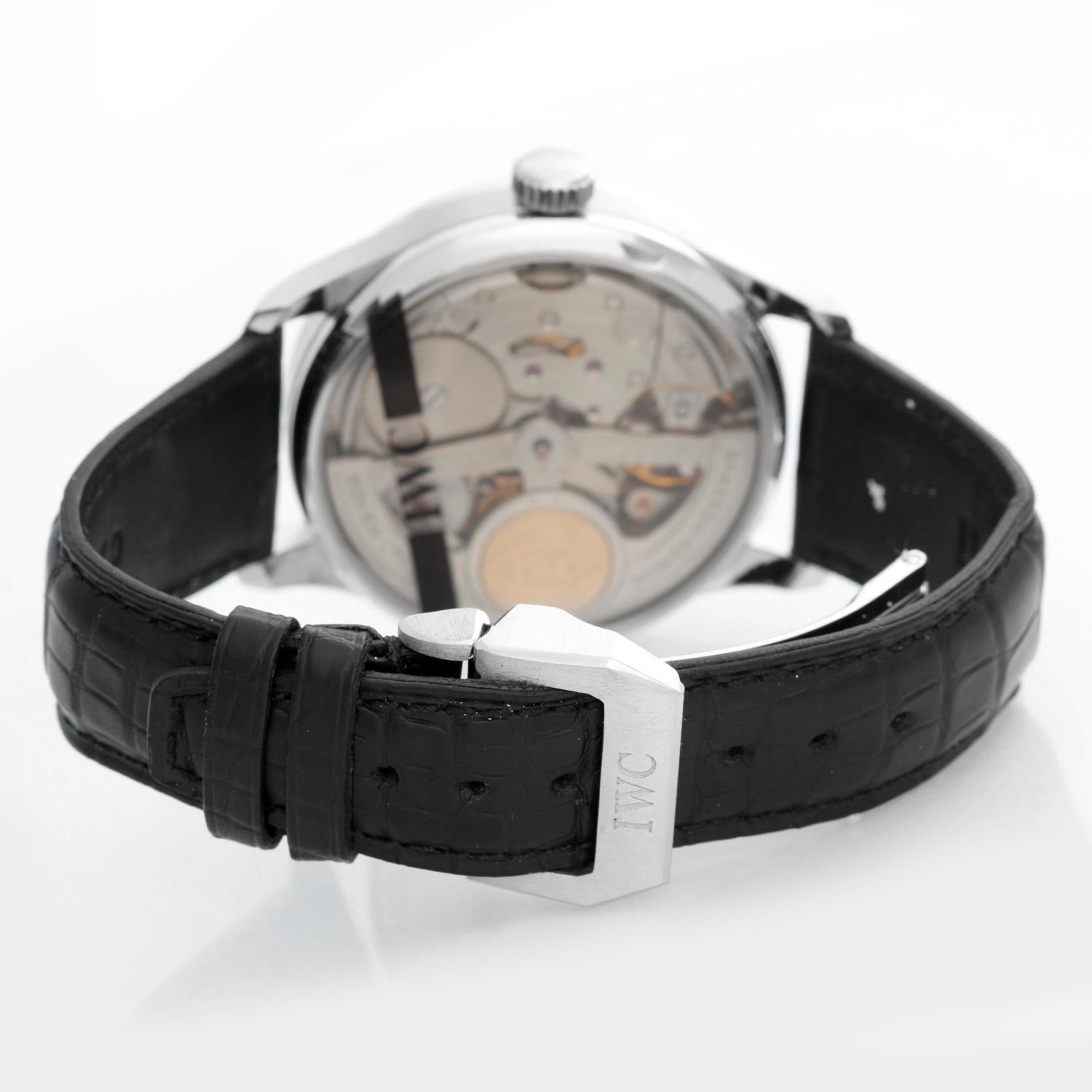 IWC Portugieser Platinum Men's Watch IW500104 In Excellent Condition In Dallas, TX