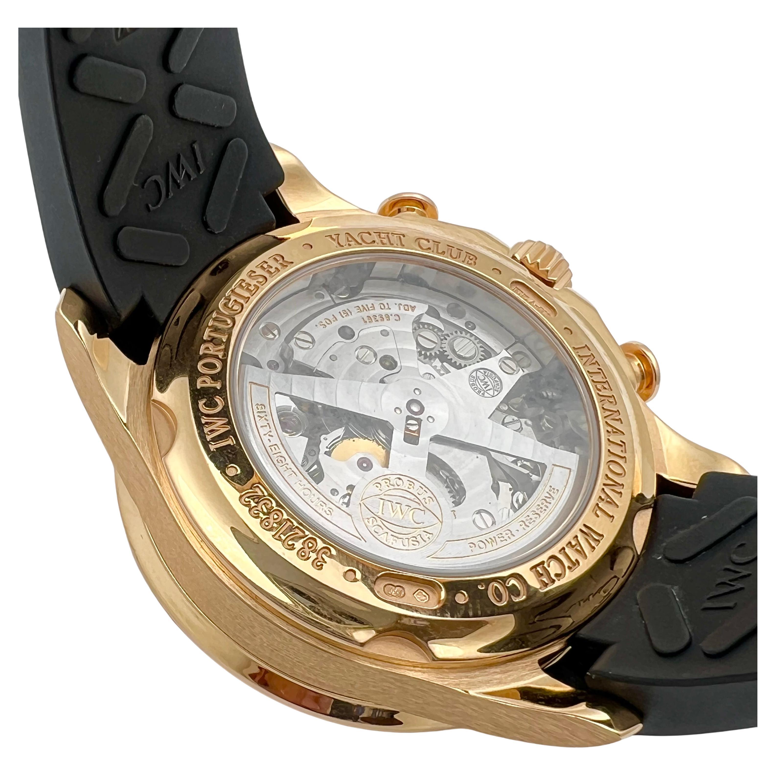 IWC portugais Yacht Club Chronographe Réf. IW390505 Excellent état à Palm Beach, FL