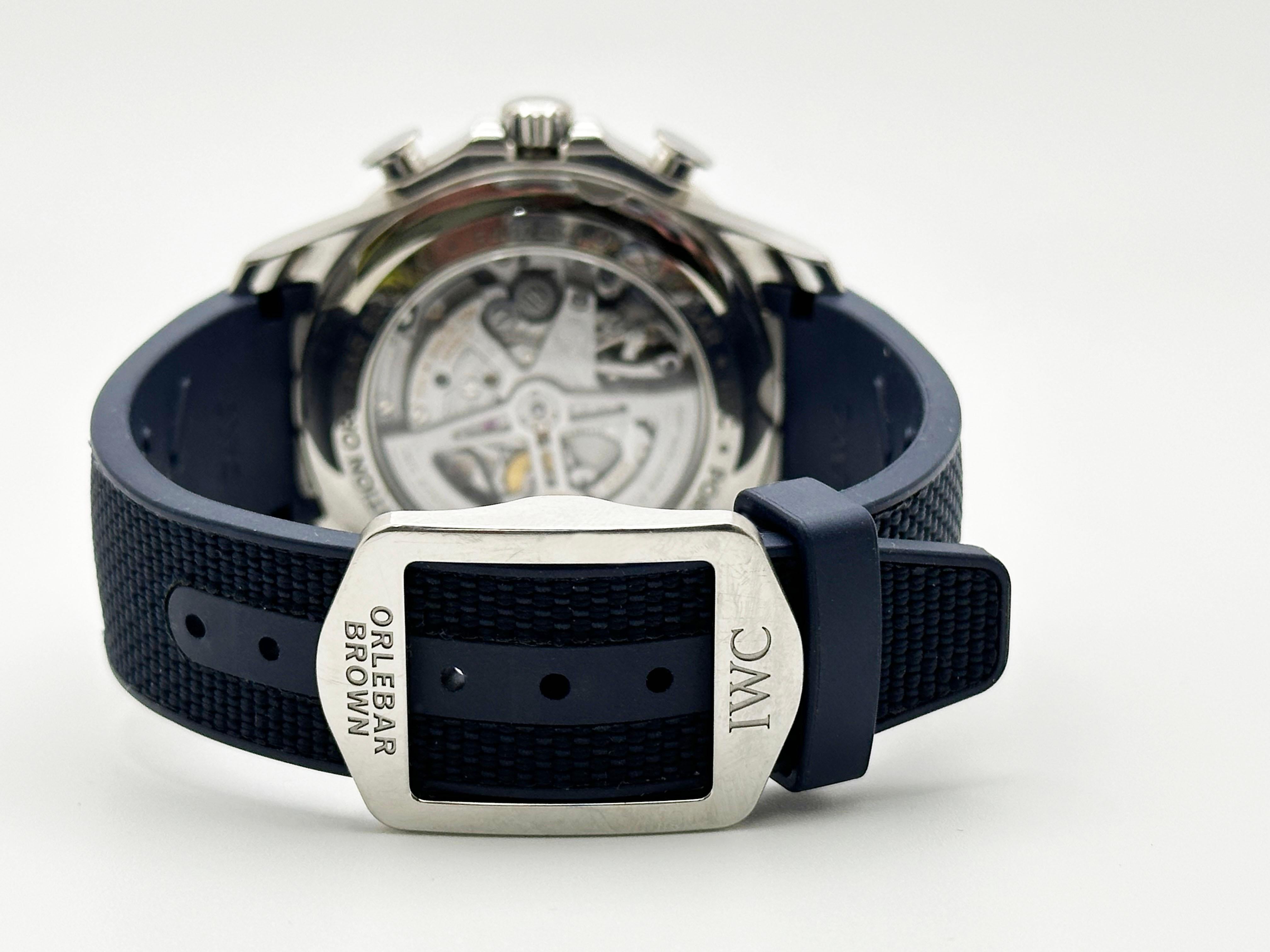 IWC Portugieser Yacht Club Orlebar Marrón IW390704 Caja de acero inoxidable Papel en venta 6