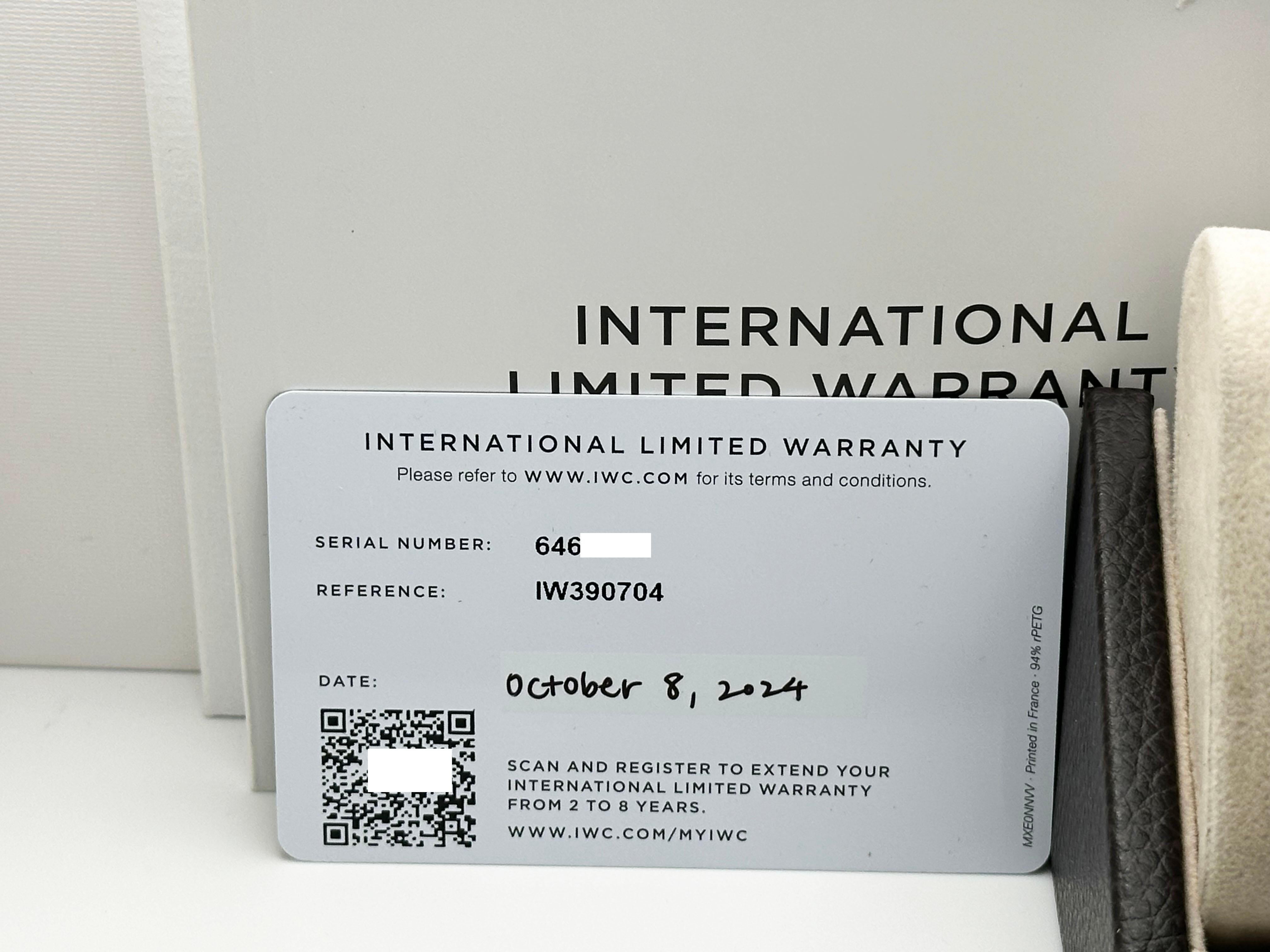 De los hombres IWC Portugieser Yacht Club Orlebar Marrón IW390704 Caja de acero inoxidable Papel en venta