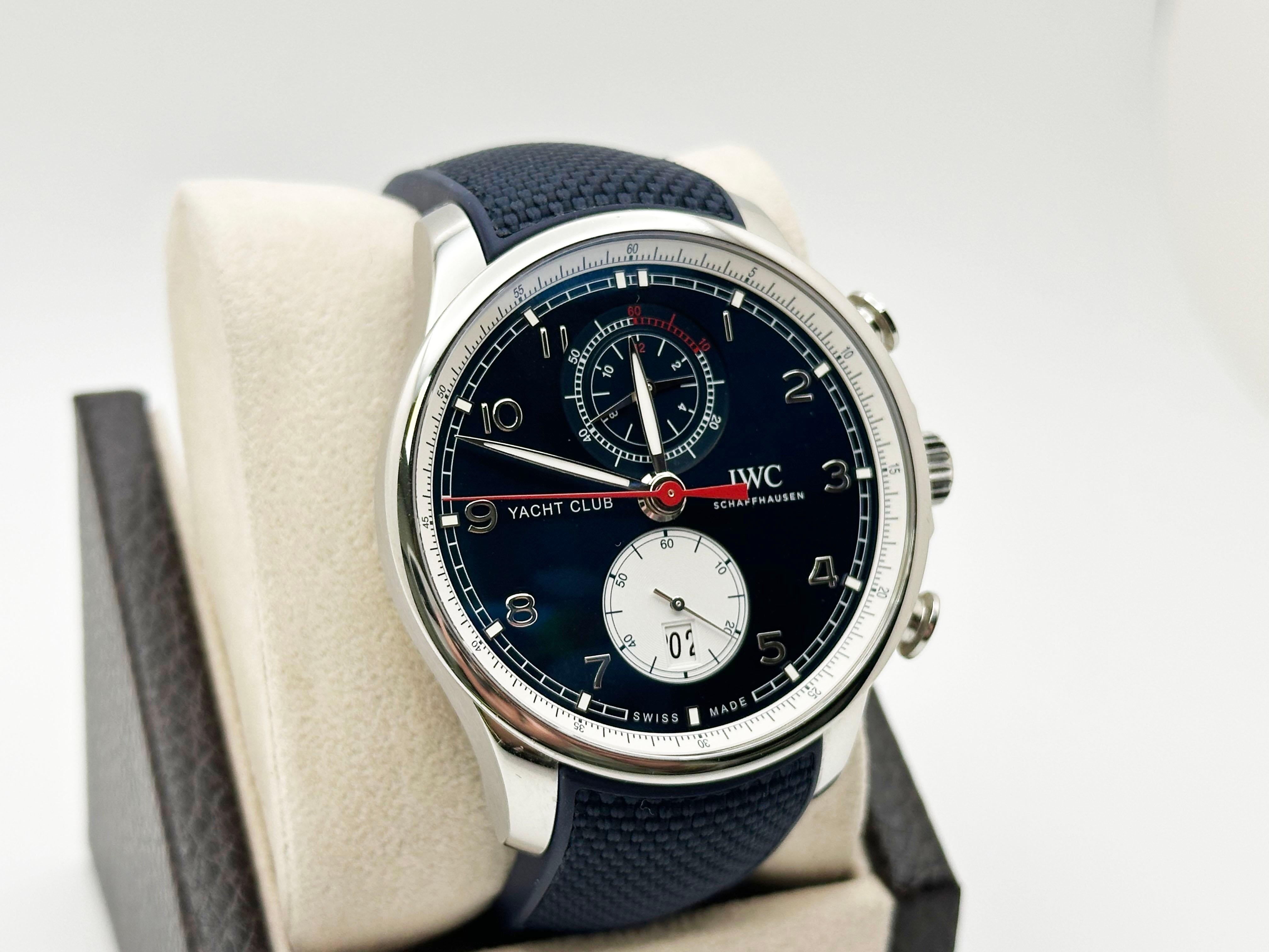 IWC Portugieser Yacht Club Orlebar Marrón IW390704 Caja de acero inoxidable Papel en venta 1