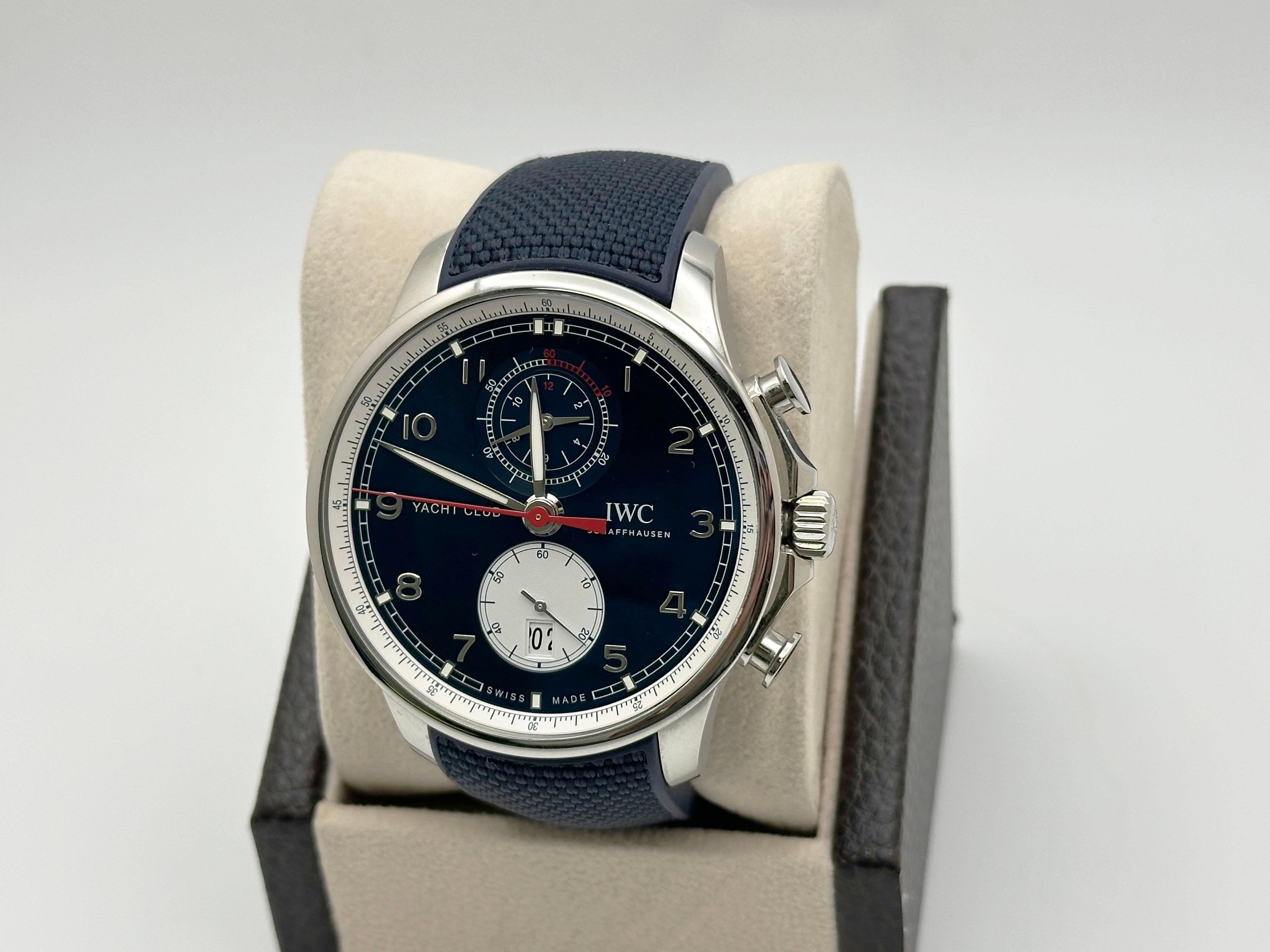 IWC Portugieser Yacht Club Orlebar Marrón IW390704 Caja de acero inoxidable Papel en venta 2