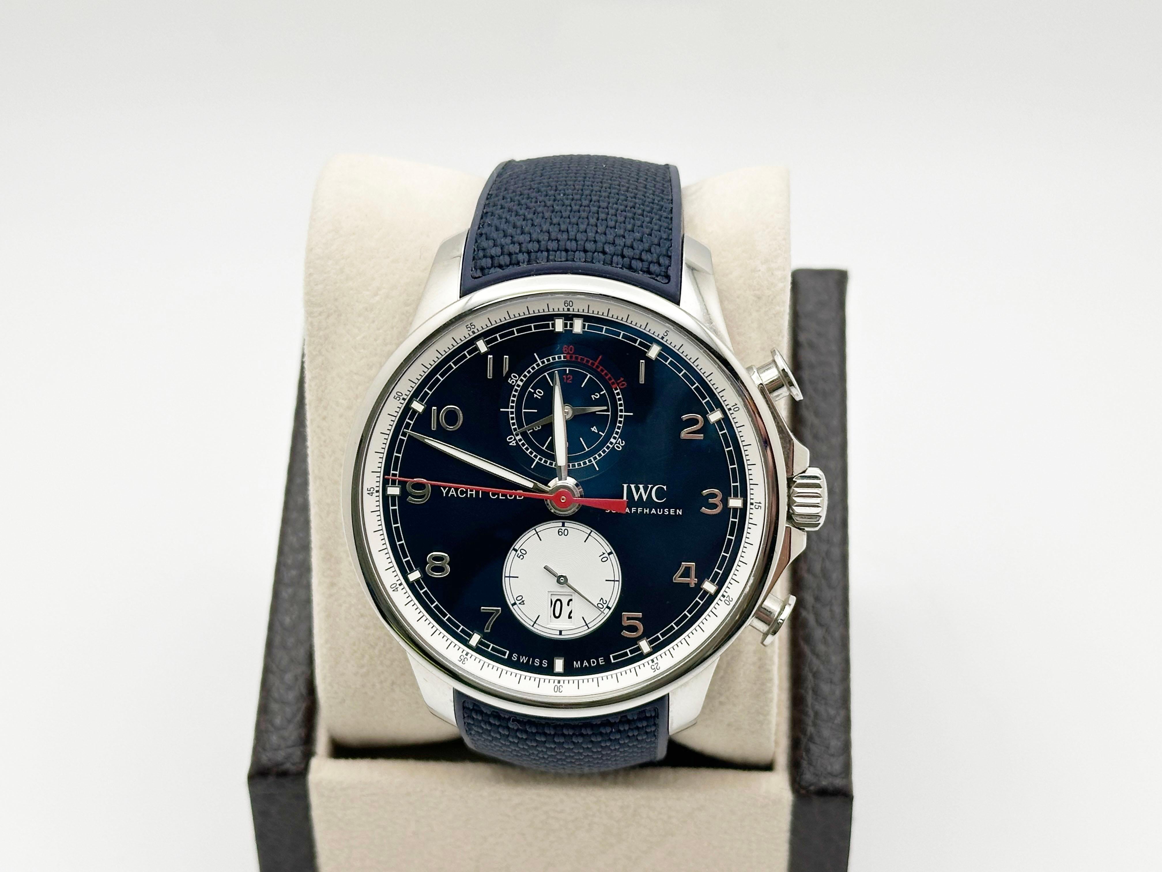 IWC Portugieser Yacht Club Orlebar Marrón IW390704 Caja de acero inoxidable Papel en venta 3