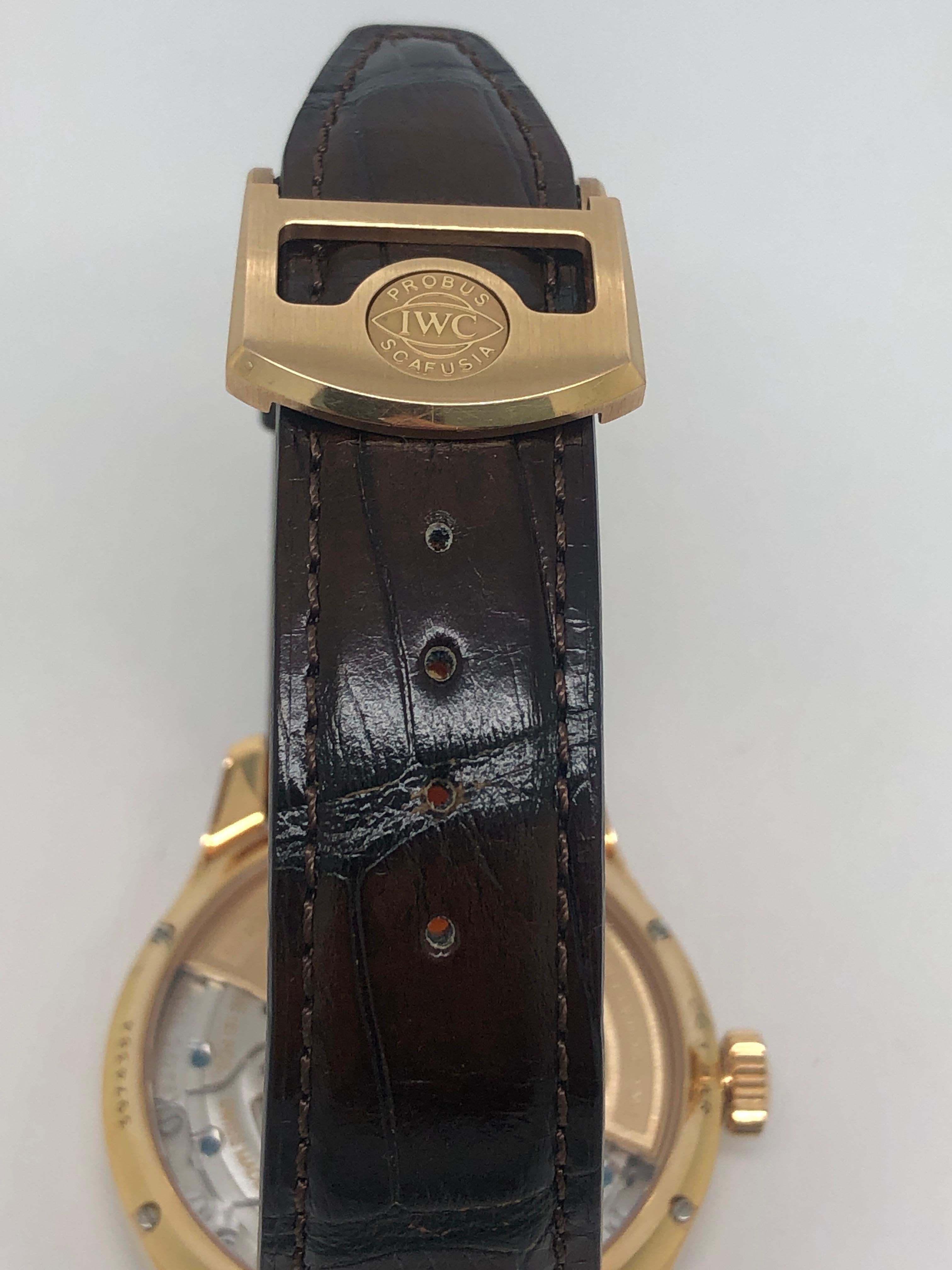 IWC Portugleser Perpetaul Calendar Men's watch In Excellent Condition For Sale In New York, NY