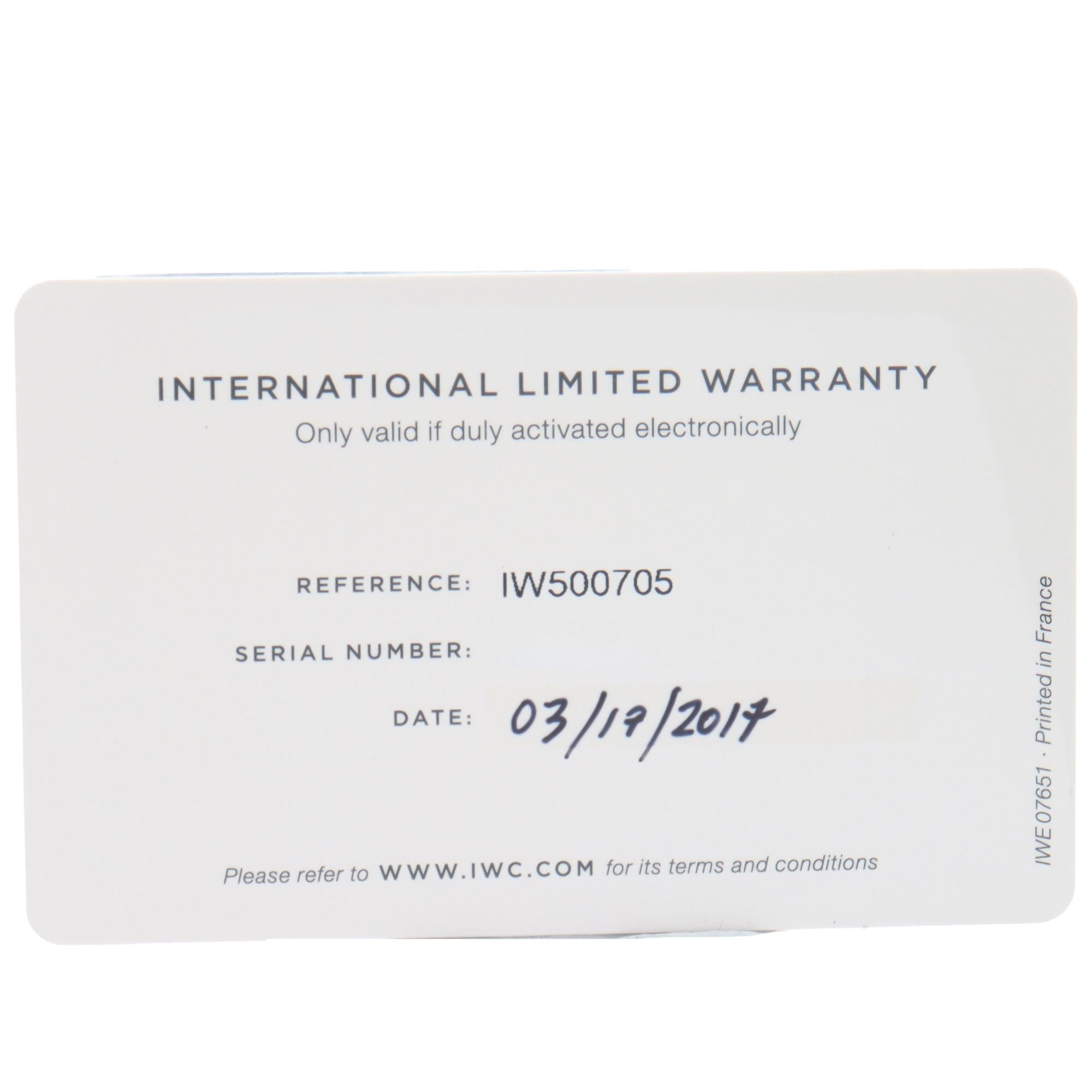 IWC portugais 42 mm IW500705 en vente 1