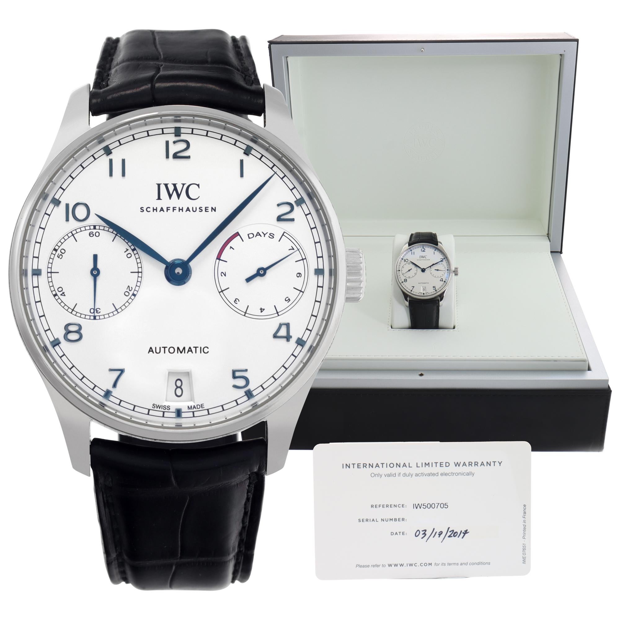 IWC portugais 42 mm IW500705 en vente 3