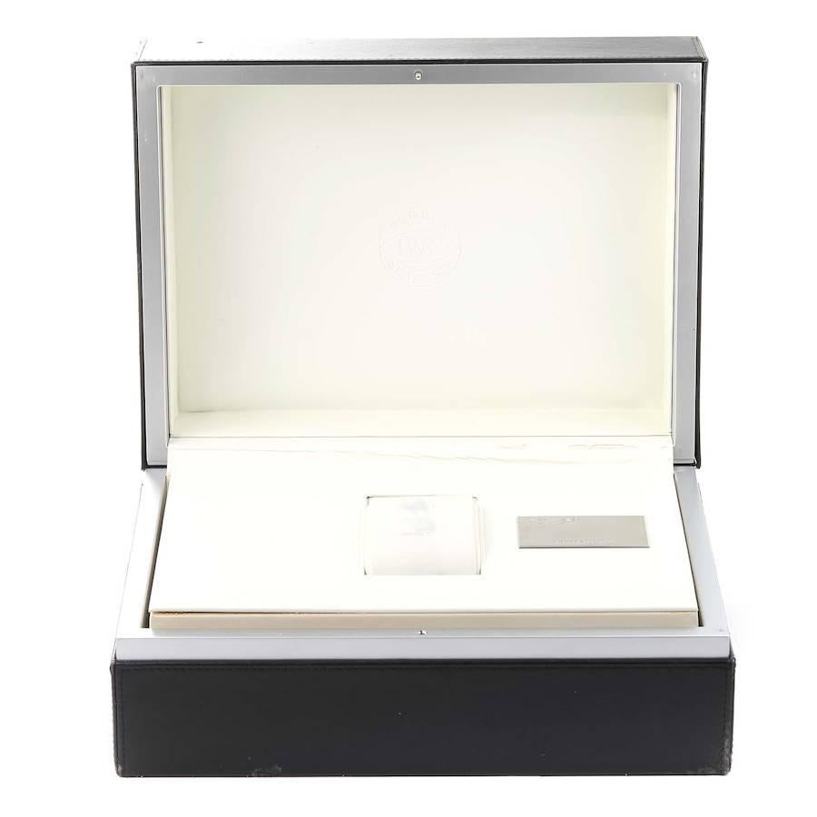 IWC Portuguese 7 Day Black Dial Limited Edition Steel Mens Watch IW500001 4