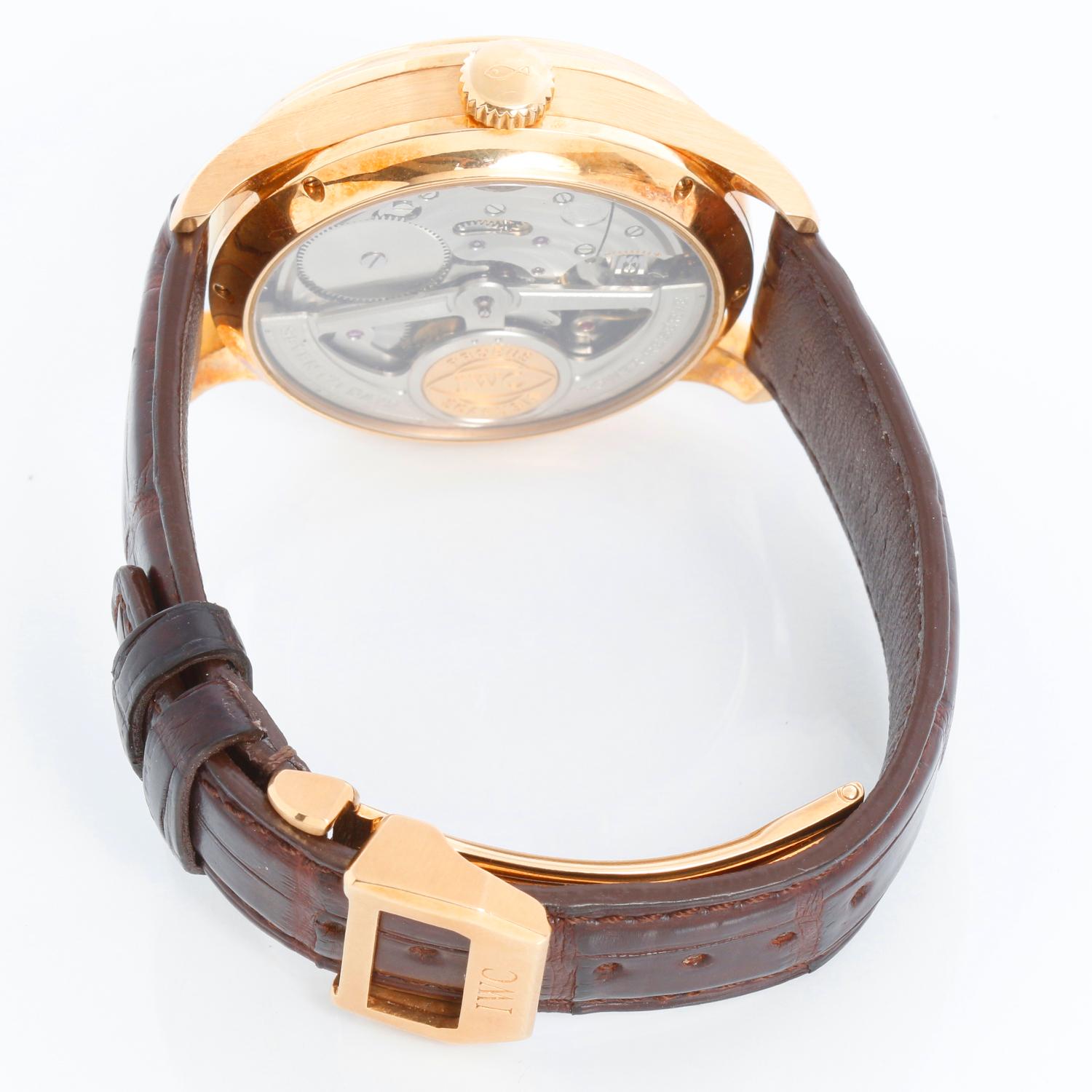 IWC Orologio Complicato Portoghese 7 Giorni Calendario Perpetuo Uomo Oro Rosa 18k I in vendita 2