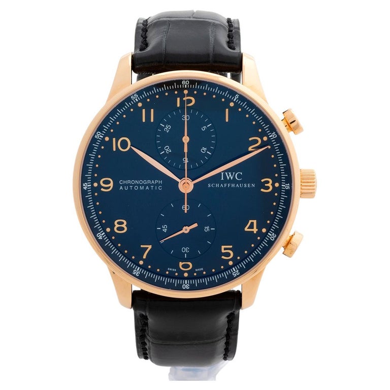 IWC Portuguese Automatic Chronograph Wristwatch Ref 371415 Rose Gold. at  1stDibs | iwc portuguese surfside, iwc smartwatch, iwc portuguese or rose