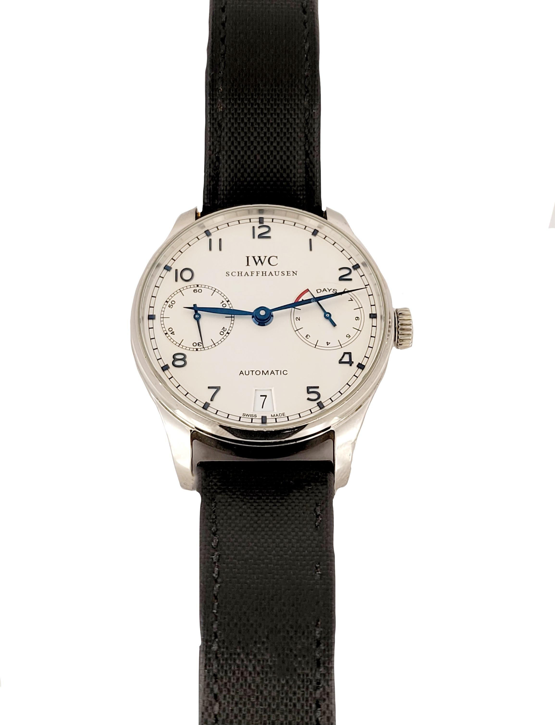 IWC Portoghese Automatico IW500107 In condizioni ottime in vendita a New York, NY