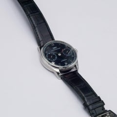 IWC Portoghese Automatico IW500109 Quadrante Nero Acciaio Orologio Uomo Scatola Documenti