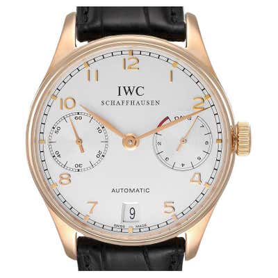 IWC Rose Gold Portuguese Descoberta do Brasil Chronograph Wristwatch ...