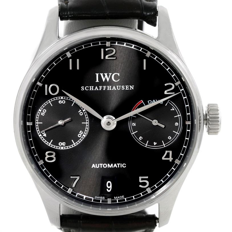 IWC Portuguese Chrono 7 Day Power Reserve Automatic Watch IW500109 4