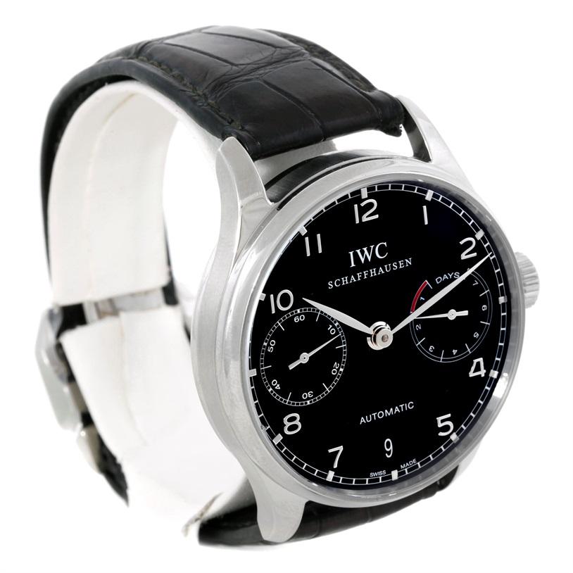 IWC Portuguese Chrono 7 Day Power Reserve Automatic Watch IW500109 1