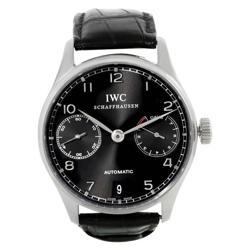 IWC Portuguese Chrono 7 Day Power Reserve Automatic Watch IW500109