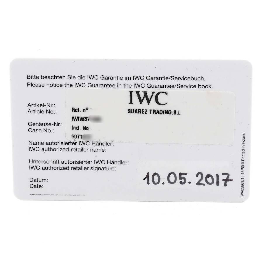 IWC Portuguese Chrono Automatic Steel Men’s Watch IW371445 Box Papers 4