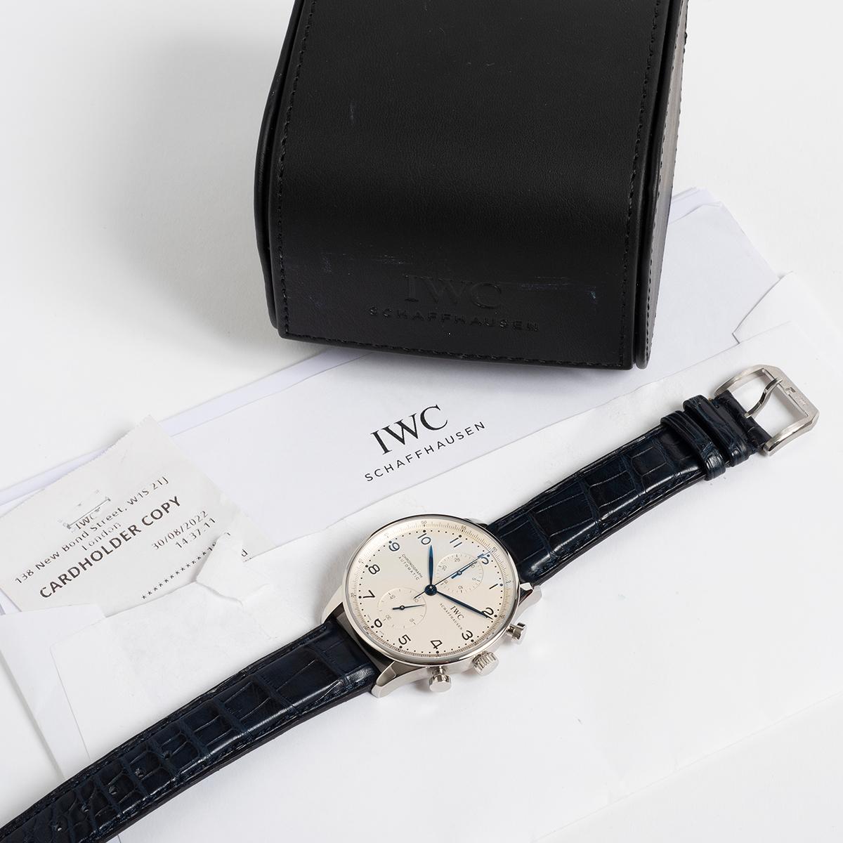 IWC Portuguese Chronograph 371445, Outstanding Condition 1