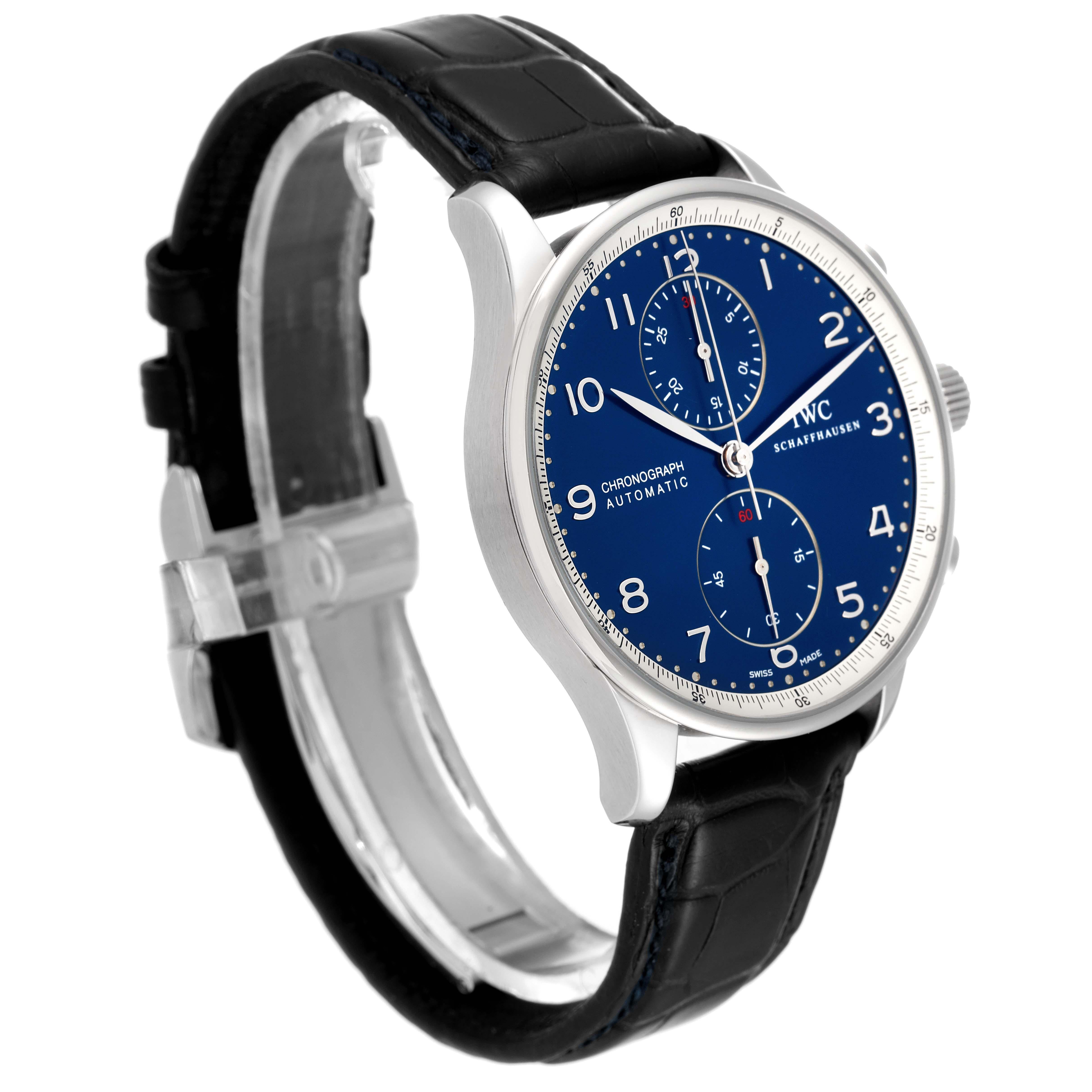 iwc blaues zifferblatt