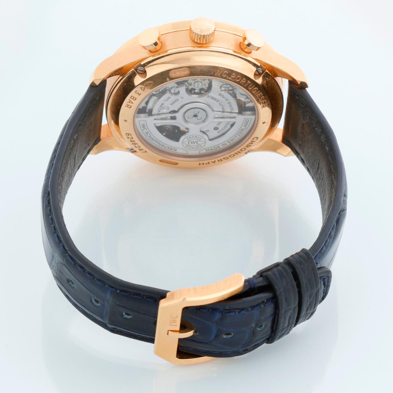 IWC Portuguese Chronograph Boutique Edition 41 Mm Portugieser Men's Rose Gold Wa For Sale 1