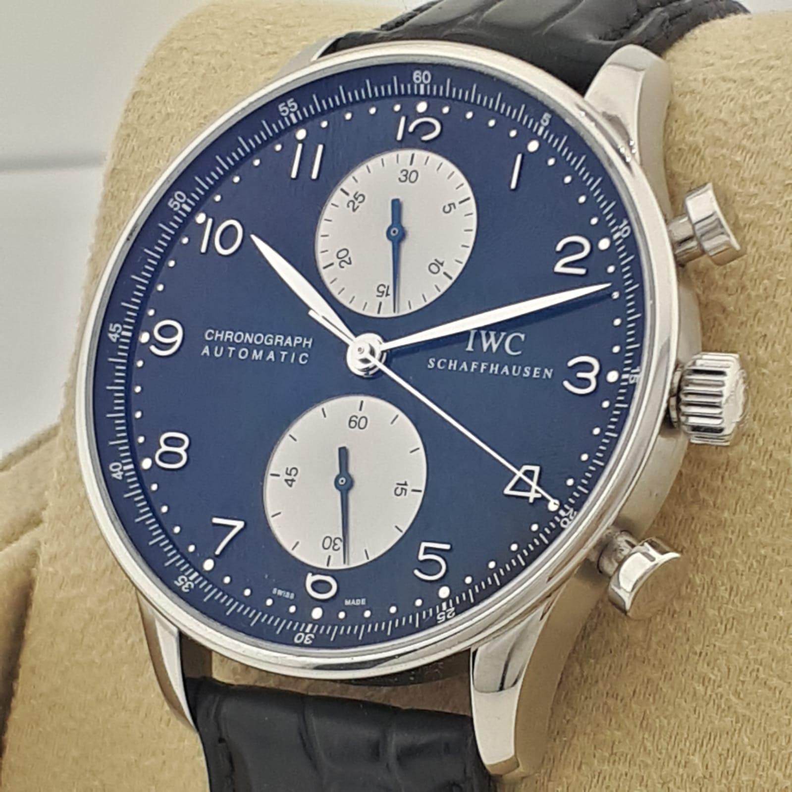 IWC - Portuguese Chronograph - Ref: IW371404 - Men  In Good Condition For Sale In Yeşilköy, TR