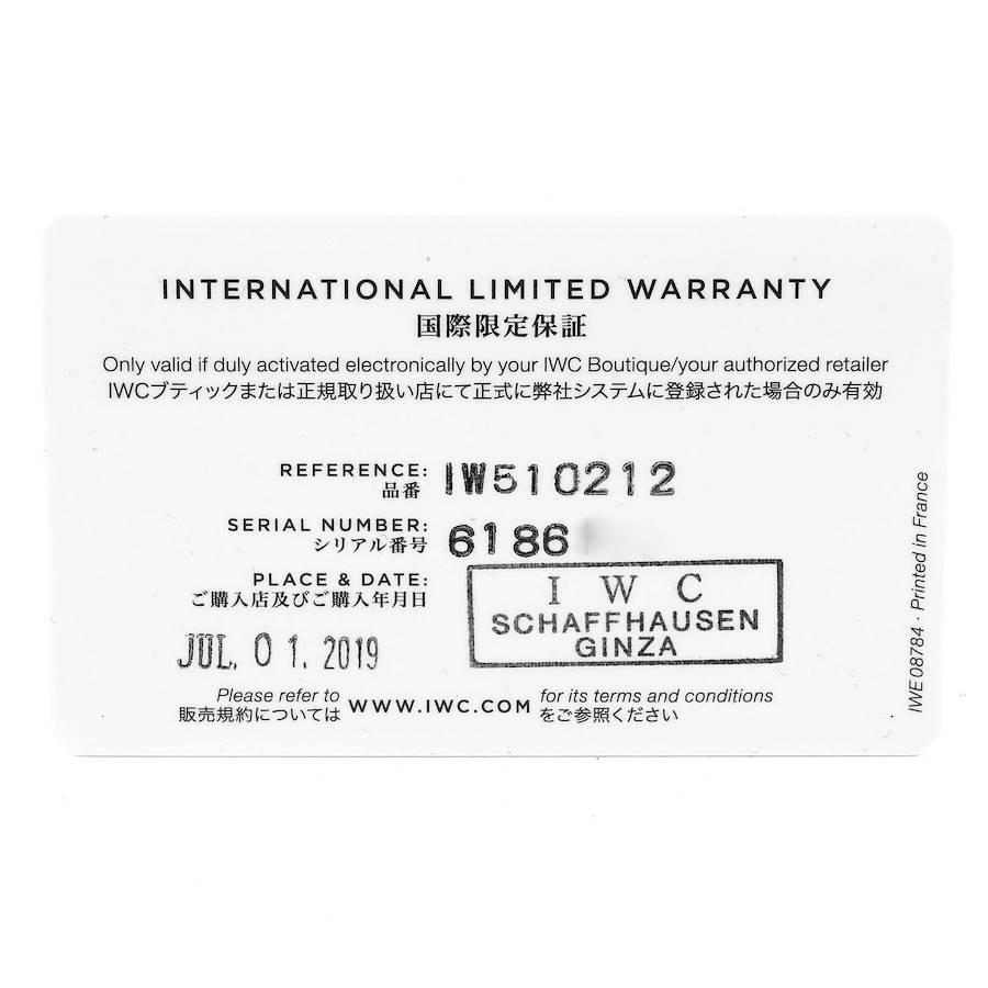 IWC Portuguese Eight Days Manual Wind Steel Mens Watch IW510212 Unworn For Sale 3