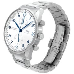 IWC Portuguese IW371617 in Stainless Steel w/ a Silver dial 41mm Automatic watch