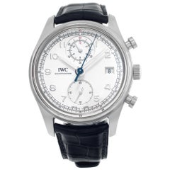 Used IWC Portuguese IW390403 in Stainless Steel w/ a Silver dial 42mm Automatic watch