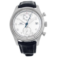 Montre automatique IWC portugaise IW390403 en acier inoxydable avec cadran argenté 42 mm