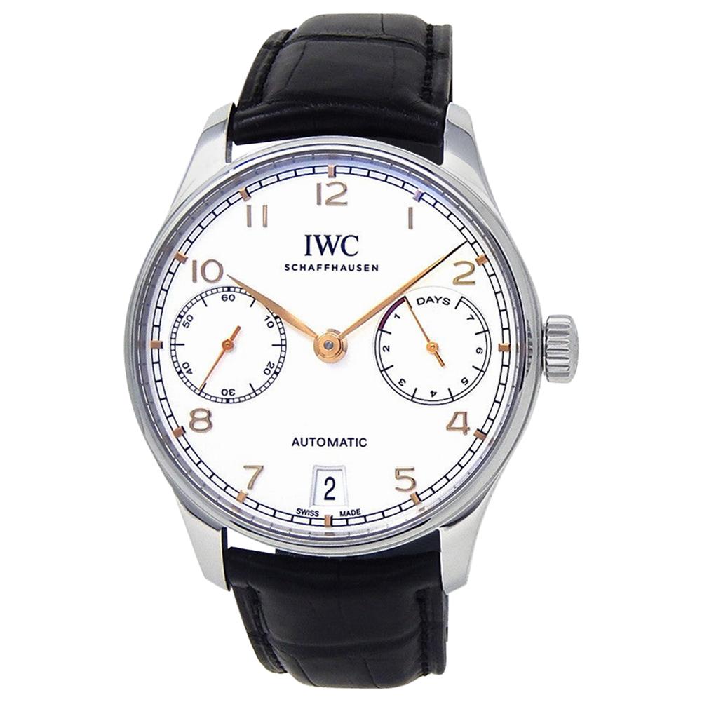 IWC Portuguese IW500704, Silver Dial, Certified and Warranty