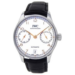 IWC Portuguese IW500704, Silver Dial, Certified and Warranty