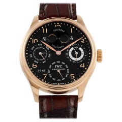 IWC - Montre portugaise à calendrier perpétuel en or rose IW502103