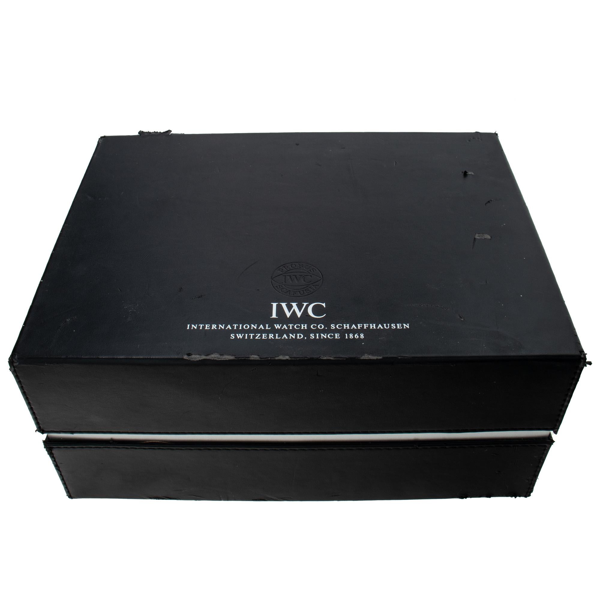 IWC Portuguese stainless steel Automatic Wristwatch Ref IW390404 For Sale 2
