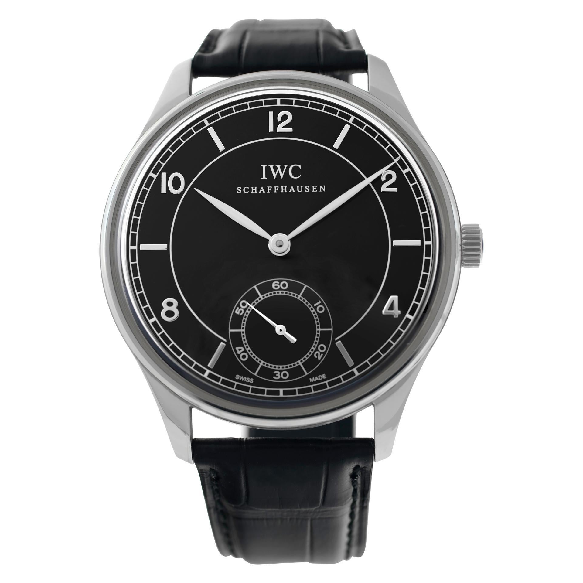 IWC Portugiesische Edelstahl-Handarmbanduhr Ref IW544501