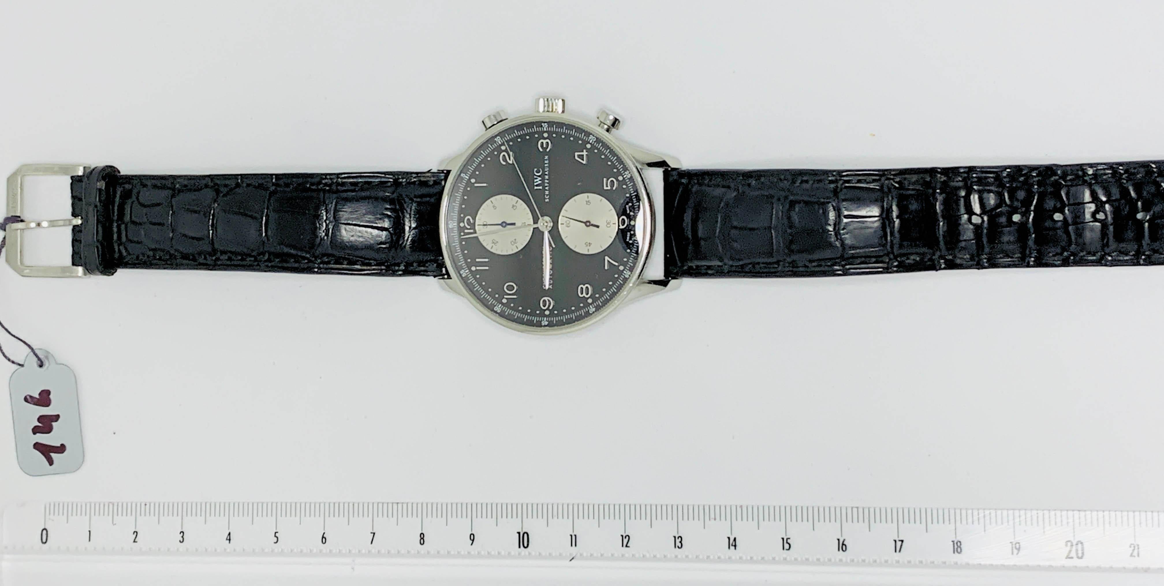 IWC Portuguese Stopwatch For Sale 4