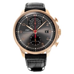 IWC Portuguese "Yacht Club Chronograph" IW390209 rose gold w/ Gray dial 45mm Au