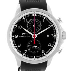 Montre pour hommes IWC portugaise Yacht Club Chronographe à sangle en caoutchouc IW390210
