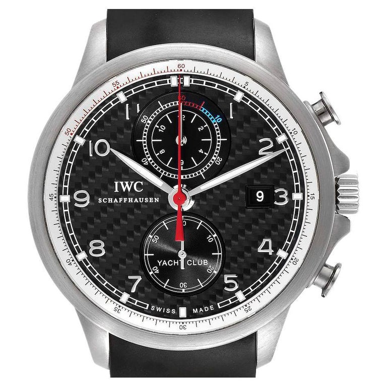 Bracelet En Fibre De Carbone Noir 20mm Pour Montre IWC Portugieser/Pilot - Neuf
