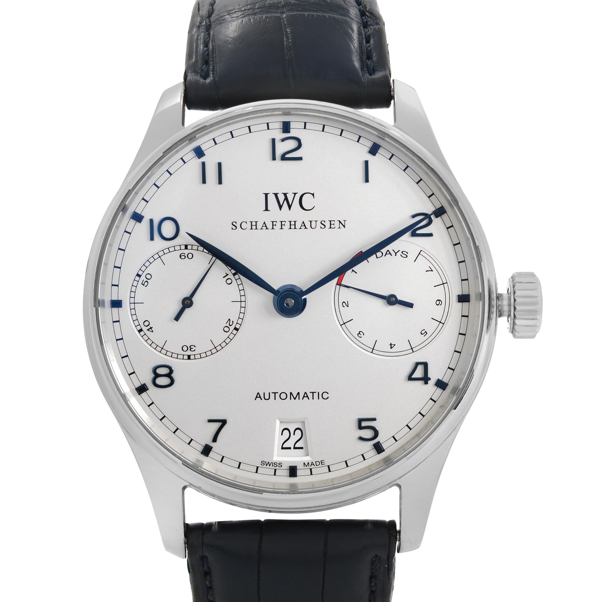 IWC Portuguieser 7 Days Steel Silver 