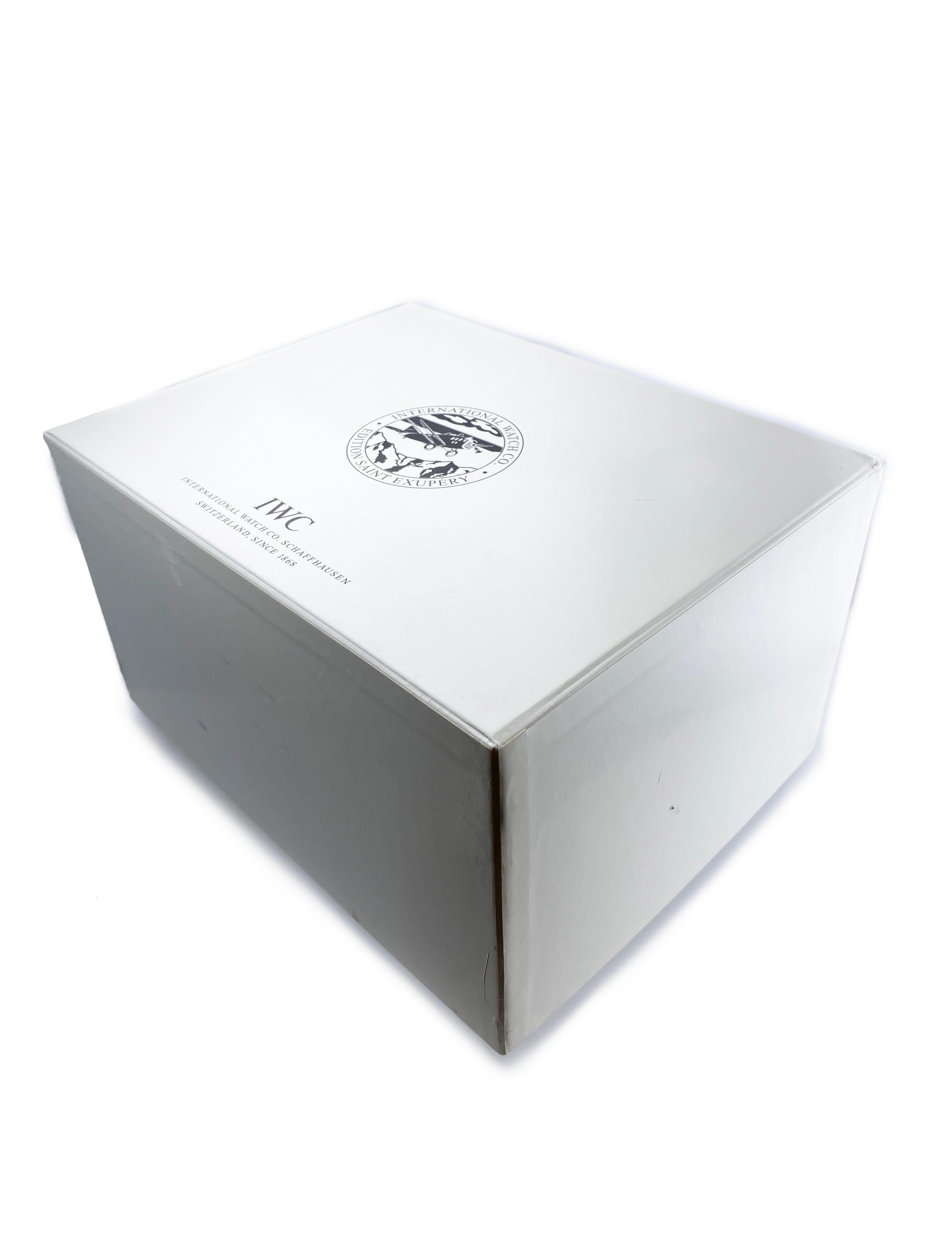 IWC Saint Exupery UTC Piloten IW326102 18k WG braunes Zifferblatt Herrenuhr Box Papiere im Angebot 7