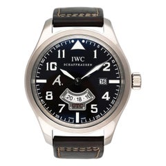 IWC Saint Exupery UTC Pilots IW326102 18k WG Brown Dial Mens Watch Box Papers